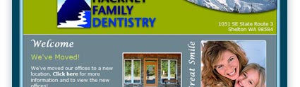 Hackney Family Dentistry Design Sample